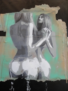 Graffiti, stencil graffiti, stencil art, street art, urban street art, Goedproeven Arnhem, La T'ash